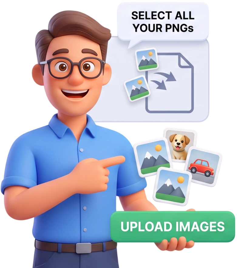 Step 1: Upload Your PNGs